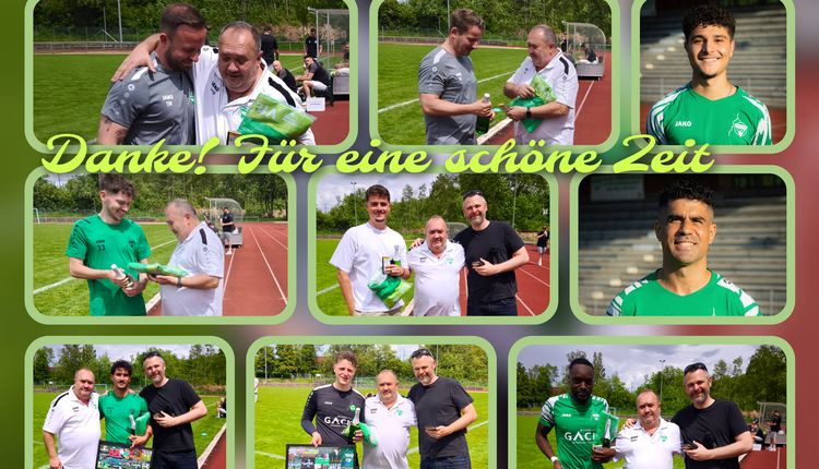 Verabschiedung einiger Spieler und Trainer