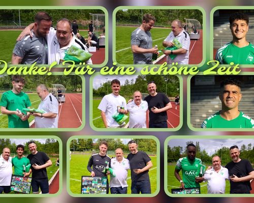 Verabschiedung einiger Spieler und Trainer